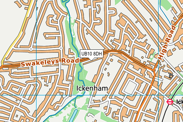 UB10 8DH map - OS VectorMap District (Ordnance Survey) UB10 8DH map - OS VectorMap District (Ordnance Survey)
