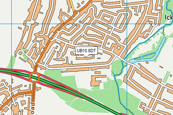 UB10 8DT map - OS VectorMap District (Ordnance Survey) UB10 8DT map - OS VectorMap District (Ordnance Survey)