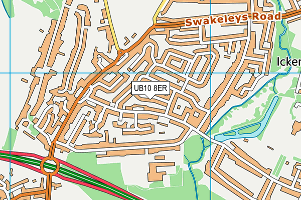 UB10 8ER map - OS VectorMap District (Ordnance Survey) UB10 8ER map - OS VectorMap District (Ordnance Survey)