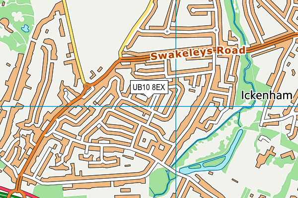 UB10 8EX map - OS VectorMap District (Ordnance Survey) UB10 8EX map - OS VectorMap District (Ordnance Survey)