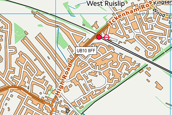UB10 8FF map - OS VectorMap District (Ordnance Survey) UB10 8FF map - OS VectorMap District (Ordnance Survey)