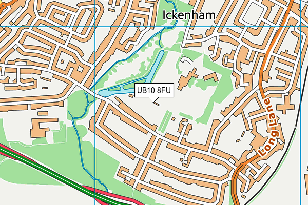 UB10 8FU map - OS VectorMap District (Ordnance Survey) UB10 8FU map - OS VectorMap District (Ordnance Survey)