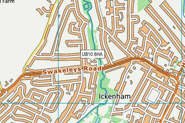 UB10 8HA map - OS VectorMap District (Ordnance Survey) UB10 8HA map - OS VectorMap District (Ordnance Survey)