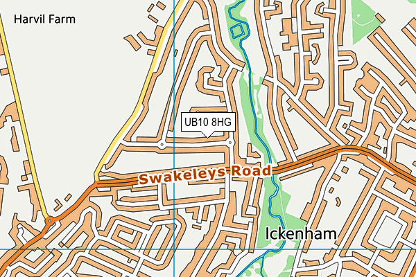 UB10 8HG map - OS VectorMap District (Ordnance Survey) UB10 8HG map - OS VectorMap District (Ordnance Survey)