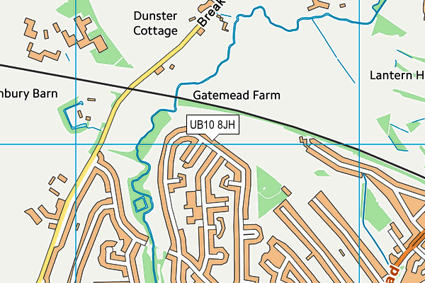 UB10 8JH map - OS VectorMap District (Ordnance Survey) UB10 8JH map - OS VectorMap District (Ordnance Survey)
