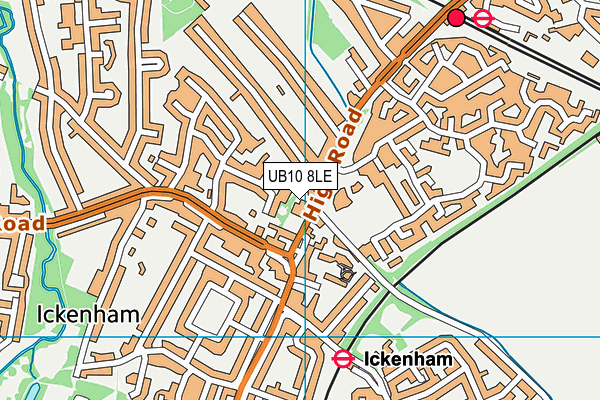 UB10 8LE map - OS VectorMap District (Ordnance Survey) UB10 8LE map - OS VectorMap District (Ordnance Survey)