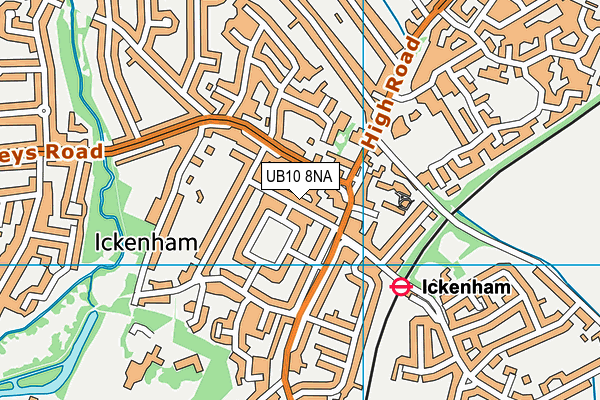 UB10 8NA map - OS VectorMap District (Ordnance Survey) UB10 8NA map - OS VectorMap District (Ordnance Survey)