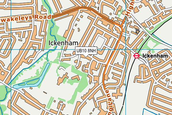 UB10 8NH map - OS VectorMap District (Ordnance Survey) UB10 8NH map - OS VectorMap District (Ordnance Survey)