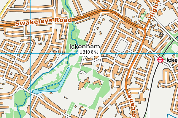 UB10 8NJ map - OS VectorMap District (Ordnance Survey) UB10 8NJ map - OS VectorMap District (Ordnance Survey)