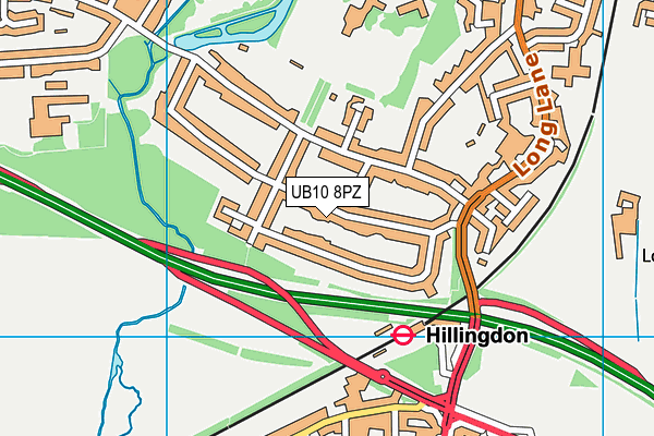 UB10 8PZ map - OS VectorMap District (Ordnance Survey) UB10 8PZ map - OS VectorMap District (Ordnance Survey)
