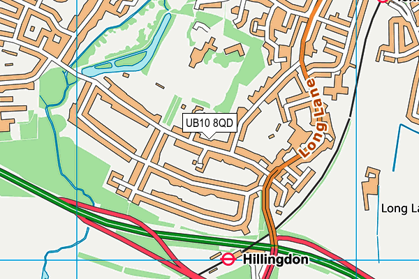 UB10 8QD map - OS VectorMap District (Ordnance Survey) UB10 8QD map - OS VectorMap District (Ordnance Survey)