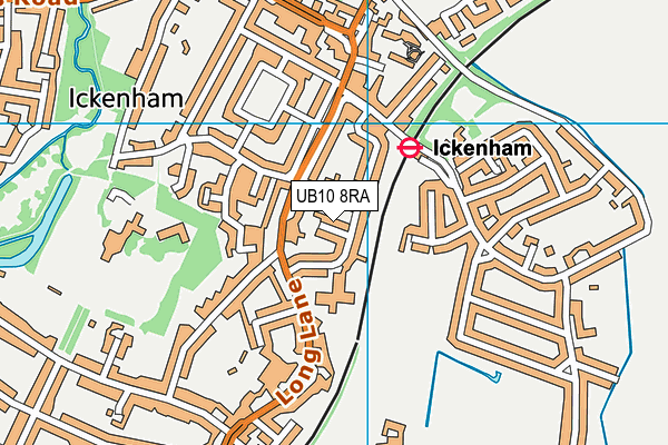 UB10 8RA map - OS VectorMap District (Ordnance Survey) UB10 8RA map - OS VectorMap District (Ordnance Survey)