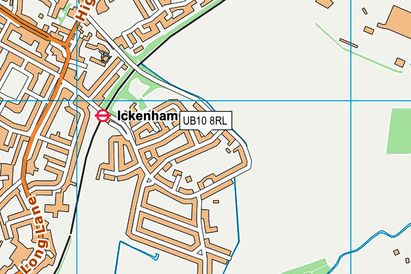 UB10 8RL map - OS VectorMap District (Ordnance Survey) UB10 8RL map - OS VectorMap District (Ordnance Survey)