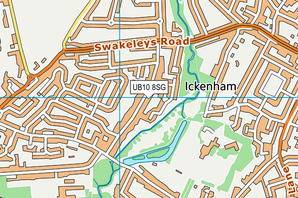 UB10 8SG map - OS VectorMap District (Ordnance Survey) UB10 8SG map - OS VectorMap District (Ordnance Survey)