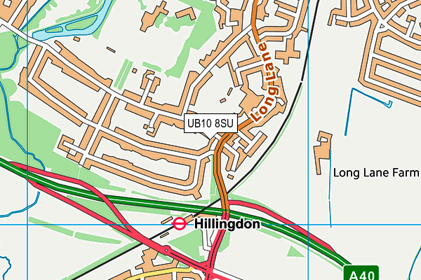 UB10 8SU map - OS VectorMap District (Ordnance Survey) UB10 8SU map - OS VectorMap District (Ordnance Survey)