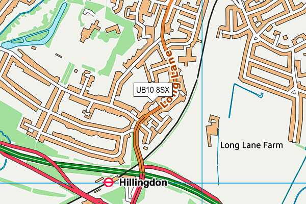 UB10 8SX map - OS VectorMap District (Ordnance Survey) UB10 8SX map - OS VectorMap District (Ordnance Survey)