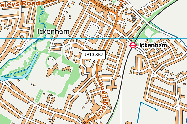 UB10 8SZ map - OS VectorMap District (Ordnance Survey) UB10 8SZ map - OS VectorMap District (Ordnance Survey)