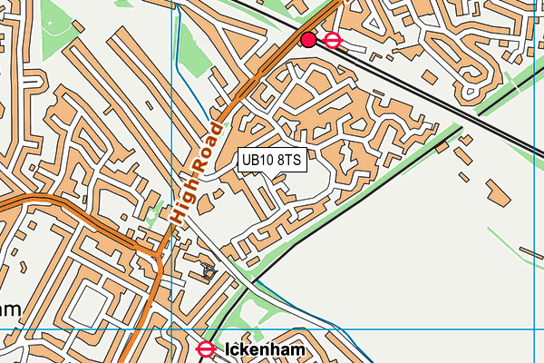 UB10 8TS map - OS VectorMap District (Ordnance Survey) UB10 8TS map - OS VectorMap District (Ordnance Survey)