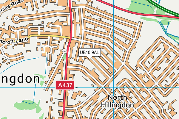UB10 9AL map - OS VectorMap District (Ordnance Survey) UB10 9AL map - OS VectorMap District (Ordnance Survey)