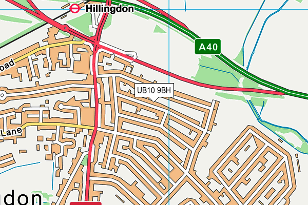 UB10 9BH map - OS VectorMap District (Ordnance Survey) UB10 9BH map - OS VectorMap District (Ordnance Survey)
