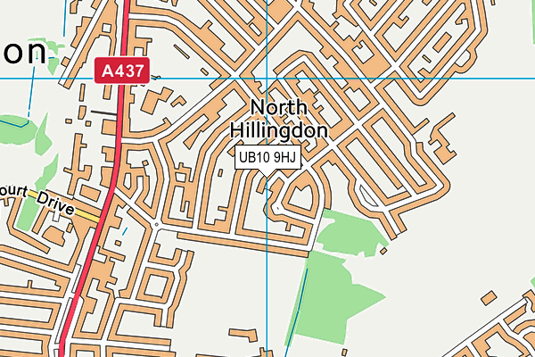 UB10 9HJ map - OS VectorMap District (Ordnance Survey) UB10 9HJ map - OS VectorMap District (Ordnance Survey)