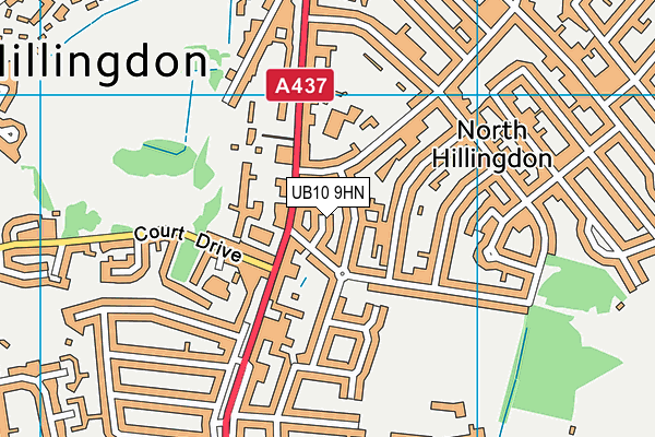 UB10 9HN map - OS VectorMap District (Ordnance Survey) UB10 9HN map - OS VectorMap District (Ordnance Survey)