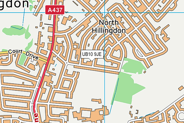 UB10 9JE map - OS VectorMap District (Ordnance Survey) UB10 9JE map - OS VectorMap District (Ordnance Survey)