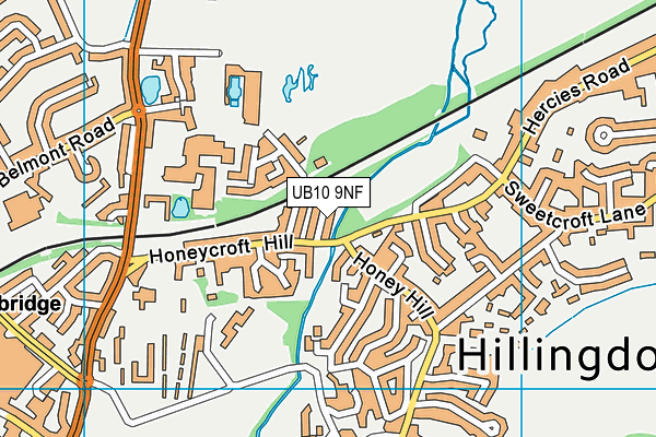 UB10 9NF map - OS VectorMap District (Ordnance Survey) UB10 9NF map - OS VectorMap District (Ordnance Survey)