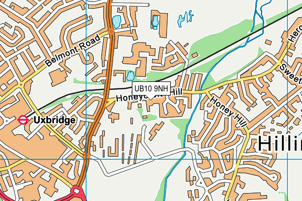 UB10 9NH map - OS VectorMap District (Ordnance Survey) UB10 9NH map - OS VectorMap District (Ordnance Survey)