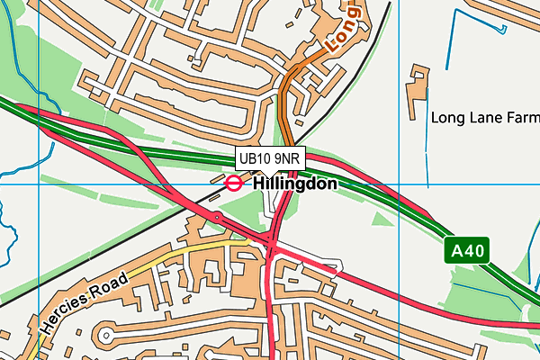 UB10 9NR map - OS VectorMap District (Ordnance Survey) UB10 9NR map - OS VectorMap District (Ordnance Survey)