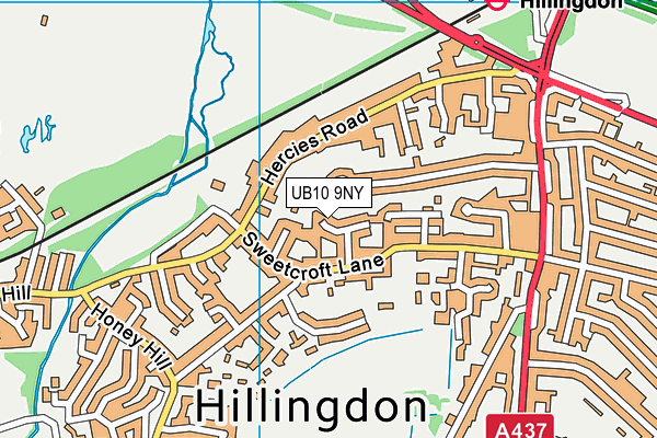 UB10 9NY map - OS VectorMap District (Ordnance Survey) UB10 9NY map - OS VectorMap District (Ordnance Survey)