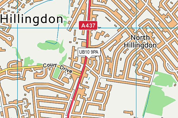 UB10 9PA map - OS VectorMap District (Ordnance Survey) UB10 9PA map - OS VectorMap District (Ordnance Survey)