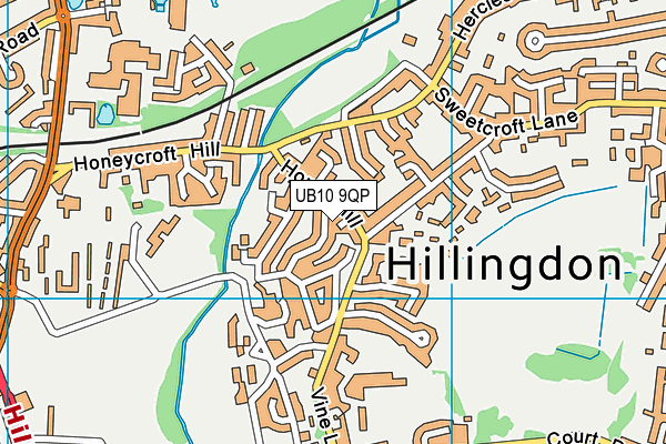 UB10 9QP map - OS VectorMap District (Ordnance Survey) UB10 9QP map - OS VectorMap District (Ordnance Survey)