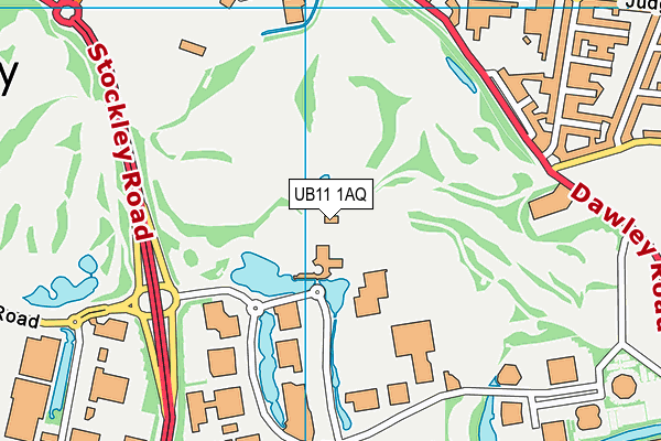 UB11 1AQ map - OS VectorMap District (Ordnance Survey) UB11 1AQ map - OS VectorMap District (Ordnance Survey)