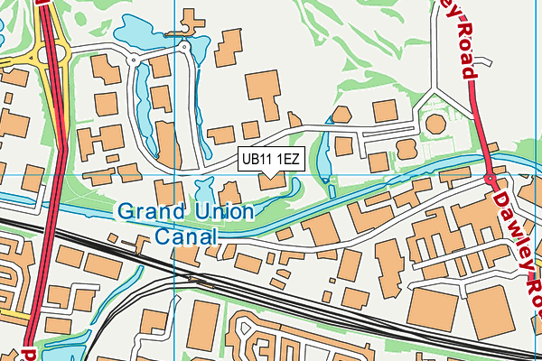 UB11 1EZ map - OS VectorMap District (Ordnance Survey) UB11 1EZ map - OS VectorMap District (Ordnance Survey)