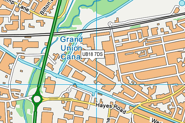 UB18 7DS map - OS VectorMap District (Ordnance Survey) UB18 7DS map - OS VectorMap District (Ordnance Survey)
