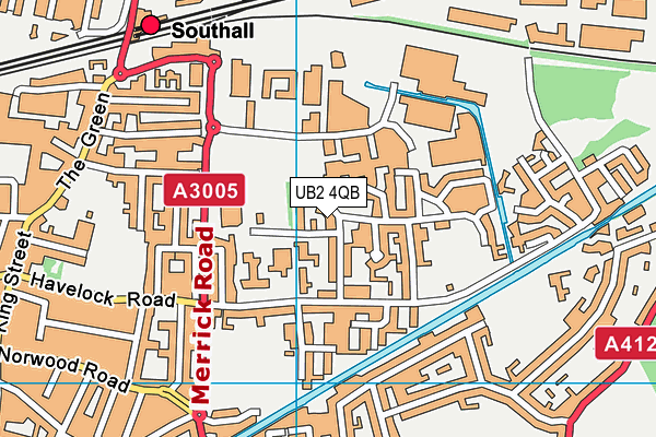 UB2 4QB map - OS VectorMap District (Ordnance Survey) UB2 4QB map - OS VectorMap District (Ordnance Survey)