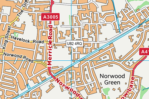 UB2 4RQ map - OS VectorMap District (Ordnance Survey) UB2 4RQ map - OS VectorMap District (Ordnance Survey)