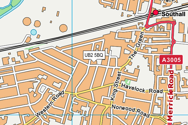 UB2 5BQ map - OS VectorMap District (Ordnance Survey) UB2 5BQ map - OS VectorMap District (Ordnance Survey)