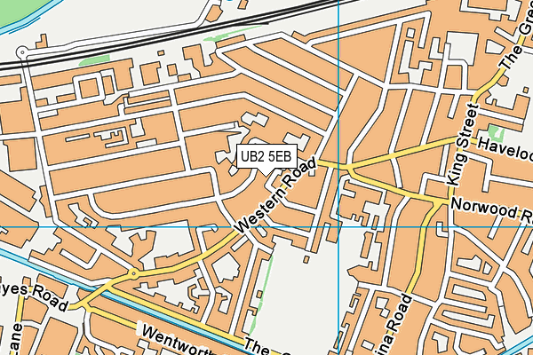UB2 5EB map - OS VectorMap District (Ordnance Survey) UB2 5EB map - OS VectorMap District (Ordnance Survey)