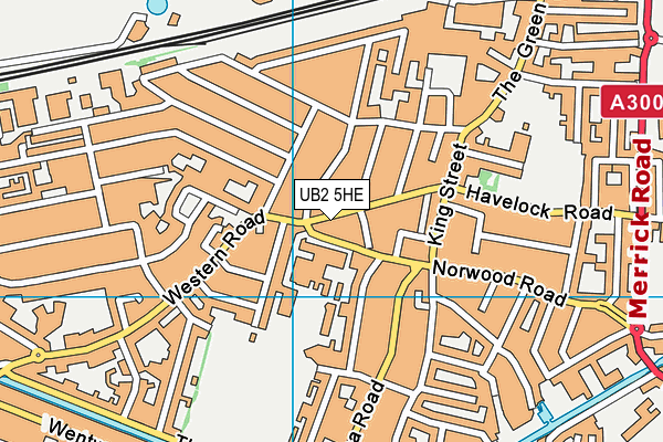 UB2 5HE map - OS VectorMap District (Ordnance Survey) UB2 5HE map - OS VectorMap District (Ordnance Survey)