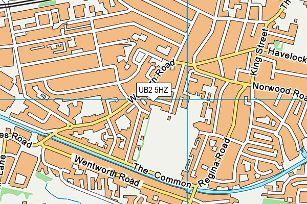 UB2 5HZ map - OS VectorMap District (Ordnance Survey) UB2 5HZ map - OS VectorMap District (Ordnance Survey)