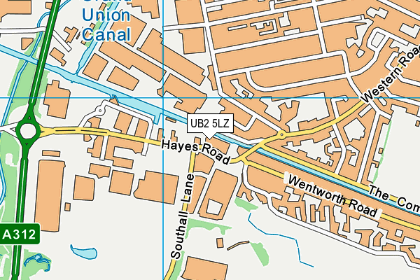 UB2 5LZ map - OS VectorMap District (Ordnance Survey) UB2 5LZ map - OS VectorMap District (Ordnance Survey)