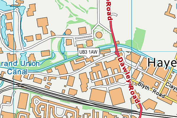 UB3 1AW map - OS VectorMap District (Ordnance Survey) UB3 1AW map - OS VectorMap District (Ordnance Survey)
