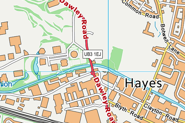 UB3 1EJ map - OS VectorMap District (Ordnance Survey) UB3 1EJ map - OS VectorMap District (Ordnance Survey)