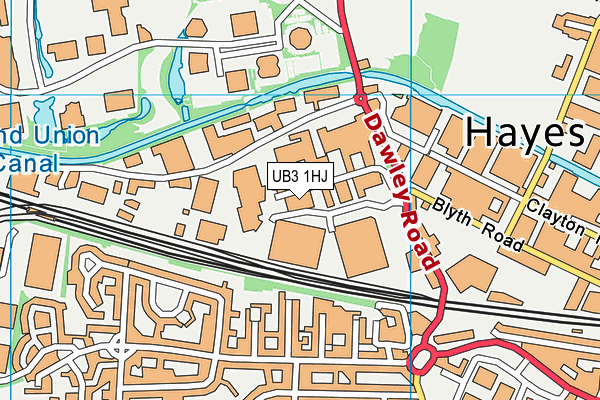 UB3 1HJ map - OS VectorMap District (Ordnance Survey) UB3 1HJ map - OS VectorMap District (Ordnance Survey)