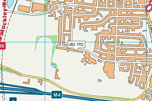 UB3 1PQ map - OS VectorMap District (Ordnance Survey) UB3 1PQ map - OS VectorMap District (Ordnance Survey)