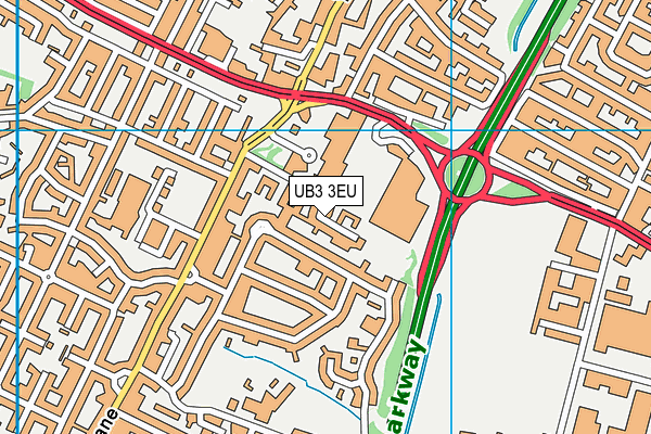 UB3 3EU map - OS VectorMap District (Ordnance Survey) UB3 3EU map - OS VectorMap District (Ordnance Survey)