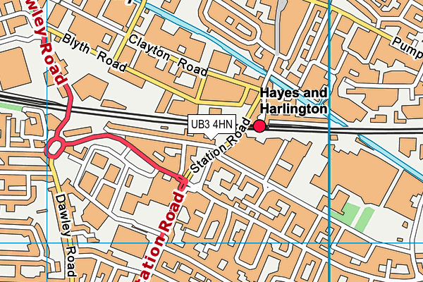 UB3 4HN map - OS VectorMap District (Ordnance Survey) UB3 4HN map - OS VectorMap District (Ordnance Survey)