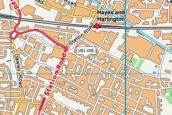 UB3 4NE map - OS VectorMap District (Ordnance Survey) UB3 4NE map - OS VectorMap District (Ordnance Survey)
